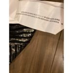 MINKPINK Revolve Glimmer Of Hope Romper shorts silver black v neck sleeveless M Photo 9