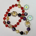 Colorful Beaded Bracelet Set (Set M) Red Photo 0
