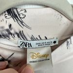 ZARA  Disney Bambi Sketch Long Puff Sleeve Mock Neck Pleated Midi Dress Small Photo 7