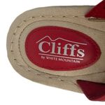 Cliffs White Mountain Cynthia Womens 9.5 3D Flower Thong Comfort Sandals Red Photo 9