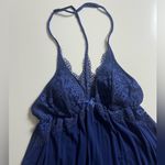 Victoria's Secret Victoria’s Secret Nightie Night Gown Dress, Blue, Size L Photo 2