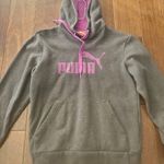 Puma Charcoal Hoodie with Purple Accents Size Xs Womens Photo 0