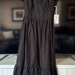 Hyacinth House NEW Black Eyelet Marshall V Neck Classic Midi Dress Size XS Photo 0