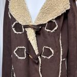 Nine West  Cream and Brown Shearling Coat Photo 2