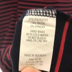 Popular Basics  Navy/Red Striped Body-con Dress Large NEW!!! Photo 4