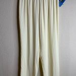 Jams World  French Vanilla Elastic Waist Pants size Extra Small NWT Photo 0