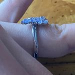 Natural Tanzanite Sterling Silver Butterfly Ring Size 7 Purple Photo 2