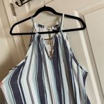 Mlle Gabrielle  Printed TR Slub Dress With Necklace size 2X Photo 5