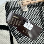 Escio Cardigan Sweater Womens M Toggle Button Windowpane Plaid Ivory Black NEW Multiple Size M Photo 5