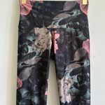 Onzie  Flow Hot Yoga High Rise Legging Alpine Floral Green Pink Size XS Photo 1