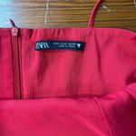 ZARA Adjustable Tie Side Spaghetti Strap Mini Dress ~ Size Medium 💚🍄 Photo 5