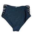 Hollister , x-small, black, high waisted bikini bottoms with strappy sides Photo 1