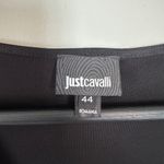 Roberto Cavalli Just Cavalli Orchid Floral 3/4 Sleeves Black Dress 44/8 Photo 7