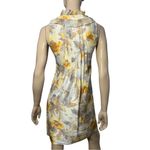 Rebecca Taylor Vintage Women’s Size 2 Gold Tan Silk Ruffled Button Up Dress Photo 3