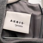 Akris Punto Seam-Paneled Jersey Flounce Dress in Gray size 8 Photo 3