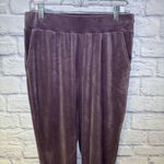 Cable & Gauge Sport Plush Velour Tracksuit Set Womens Medium Purple Top Pants Photo 3
