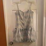 Lush Clothing Lush White and Green Patterned Fabric Photo 8