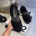 Opening Ceremony New Cici Shearling Slip Sneaker in Black Photo 1