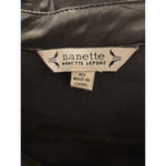 Nanette Lepore Size 10 Goth Grunge Faux Leather Emo Career Maximalist Dress Photo 5