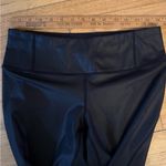 MPG Sportswear Black Faux Leather Sports Bra & Leggings Set Photo 8