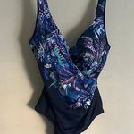 Seekers Essentials Australia One Piece Swimsuit Plus Sz 20 Tropical NWT Blue Photo 0