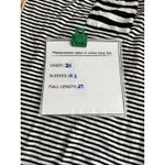Chico's  Striped 3/4‎ Sleeve Pocket T Shirt Womens XL Black White Ultimate Tee Photo 8