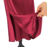 Vanessa Mooney  Lala Satin Slip Dress Burgundy XXS Photo 4