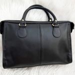 COBB & COMPANY | Vintage Black Leather Satchel Bag Purse Two Handle Photo 5