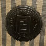 Fendi Vintage Logo Stamp Pequin Coated Canvas Shoulder Bag Photo 2