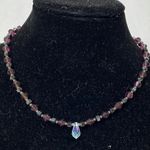 Urban Outfitters Dainty Purple Boho Beaded Necklace Photo 0