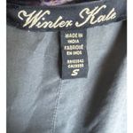 Winter Kate Purple Silk Blend Velvet Burnout Jasmine Open Cardigan Size Small Photo 7