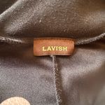 Lavish  Asymmetrical Black and Brown Striped Skirt Photo 5