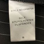 Rehab Women’s Black White Stripe High-Waisted Wide Leg Paper Bag Pants Photo 8