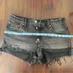 Levi's  501 Black Denim High Waisted Cut Off Jean Shorts , Size: 29, wash black Photo 8