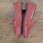 LLoyd; Germany Orange Snakeskin Italian Made Penny Loafers 37 Tan Size 6 Photo 5