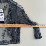 Pisarro Nights Beaded Bolero Shrug Evening Jacket Size 4 Gray Mother of Bride Photo 4