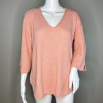 Chico's Sweater Womens Large 2 Orange Knit Casual Workwear Versatile Minimalist Photo 1