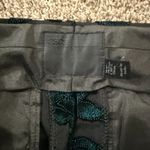 ASOS Black Floral Velvet Tapered Pants, Size W31 L30 - Elegant Evening Wear Photo 2