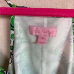 Lilly Pulitzer Dusk 100% Silk Slip Dress in Go Go Green Shape Up or Ship Out M Photo 5