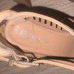 Top Moda  Brown Cutout stacked tan gladiator heels size 9 Photo 7