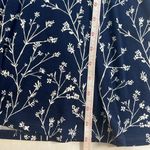 41 Hawthorne Elisse Knit Surplice Dress Navy White Floral Flutter Sleeves Wrap S Blue Photo 13