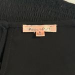 Peach Puff Black blouse with ruffled sleeves  Photo 2