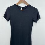 BP. Women's XS Black Ribbed Knit Bodycon Mini Dress Short Sleeve‎ Casual Photo 1