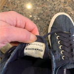 Superga  athletic shoes.  Size: 8 (women’s).  Denim look. Photo 6