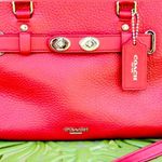 Coach  Leather Handbag Red Color MSRP $450 Photo 1