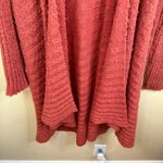 Free People Free‎ People Size Large Wool Blend Terracotta Long Boho Lagenlook Cardigan Photo 6