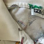 Vintage PK Elliot Womens Tennis Polo LARGE Racket Ball Allover Print 80s… White Photo 7