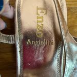 Enzo Angiolini  Rose Gold Crystal T Strap Thong Sandals Sz 8 Photo 5