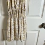 Fate woman’s mini Yellow purple patterned dress size small Gold Photo 10