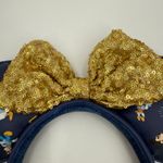 Lounge Fly  Walt Disney World 50th Anniversary Minnie Ear Headband Gold Sequin Photo 5